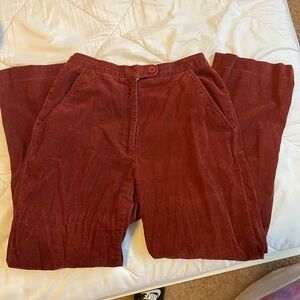 Faconnable Red Corduroy Pants